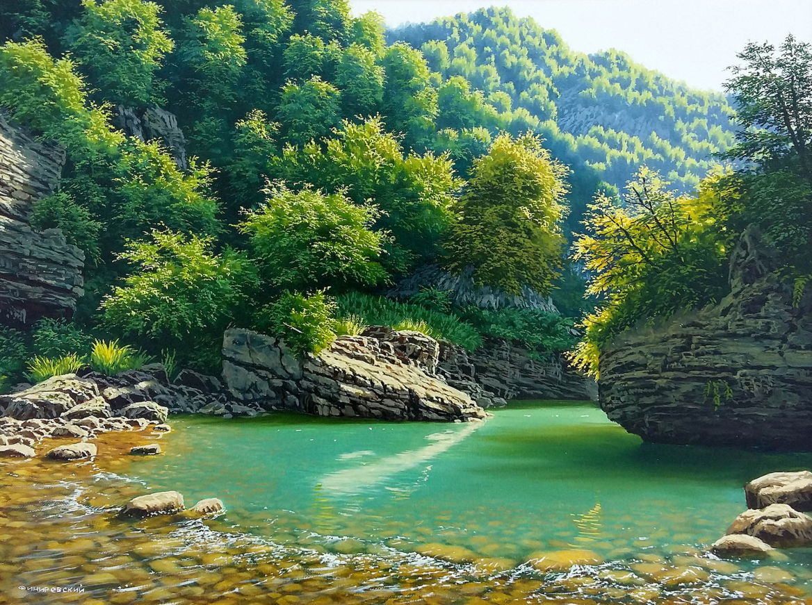 «Гуамское ущелье (на подрамнике)»